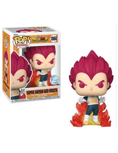 DRAGON BALL SUPER - SUPER SAIYAN GOD - VEGETA W/CH (GLOWS IN THE DARK) - POP 1868