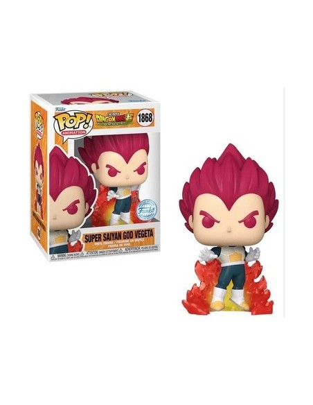 DRAGON BALL SUPER - SUPER SAIYAN GOD - VEGETA W/CH (GLOWS IN THE DARK) - POP 1868