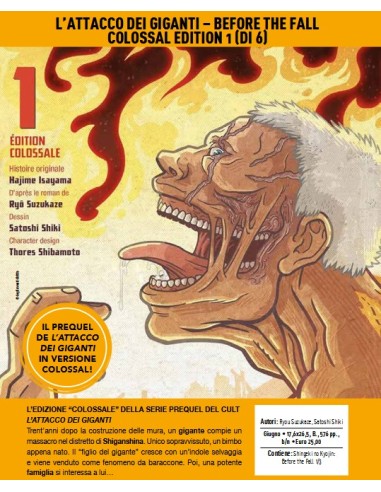L`ATTACCO DEI GIGANTI - BEFORE THE FALL COLOSSAL EDITION 1 (di 6)