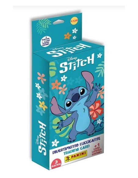 DISNEY STITCH SPARKLING FUN TRADING CARD COLLECTION - ECOBLISTER - (contiene 3 BUSTINE + 1 CARD LIMITED EDITION (DI 3)