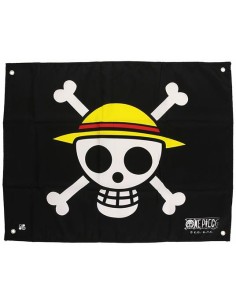 ONE PIECE - BANDIERA SKULL WITH MAP - (50X60)