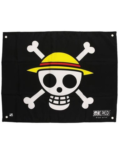 ONE PIECE - BANDIERA SKULL WITH MAP - (50X60)