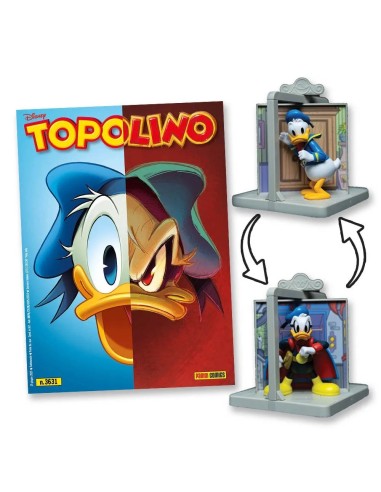 TOPOLINO 3631 DIORAMA PAPERINO E PAPERINIK 1 (DI 2) - PRIMO PEZZO CON PAPERINIK