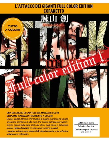 L`ATTACCO DEI GIGANTI FULL COLOR EDITION COFANETTO