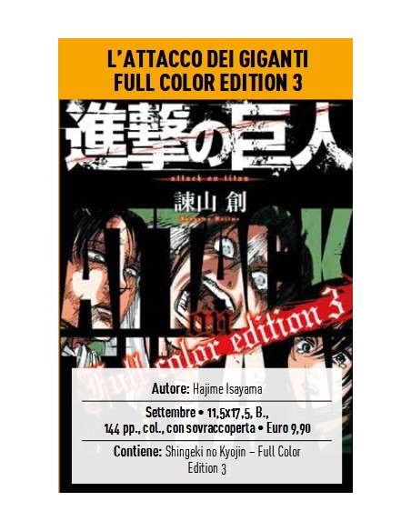 L`ATTACCO DEI GIGANTI FULL COLOR EDITION 3