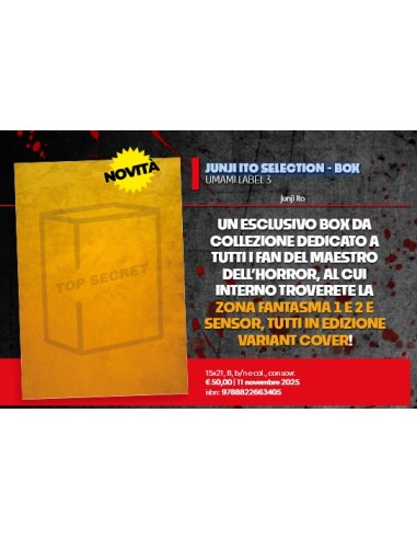 JUNJI ITO SELECTION - BOX - (contiene: SENSOR VARIANT e LA ZONA FANTASMA 1 e 2 VARIANT) - UMAMI LABEL 3