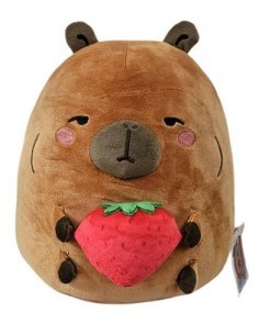 CAPIBARA CON FRAGOLA PELOUCHE 30CM