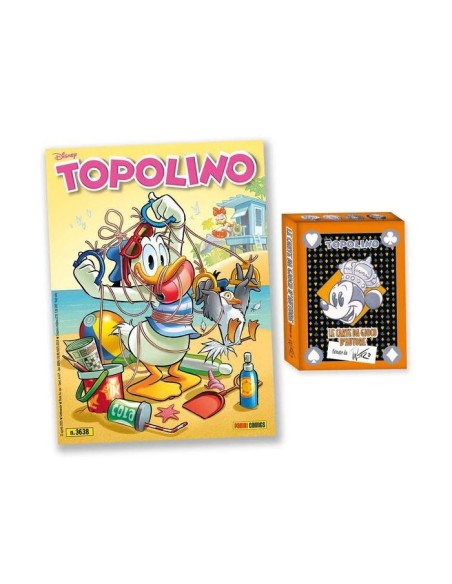 TOPOLINO 3638 CON CARTE DI LORENZO PASTROVICCHIO - MAZZO ROSSO