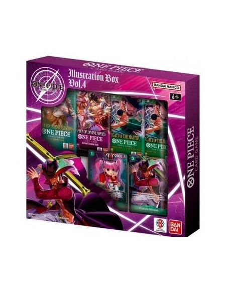 ONE PIECE CARD GAME - IB-04 - ILLUSTRATION BOX - (contiene: box da 4 bustine per One Piece Card Game, 1 busta di OP-08, 1 busta 