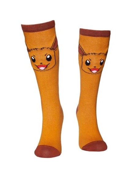 POKEMON EEVEE KNEE HIGH SOCKS/CALZE - TAGLIA 39-42 EU