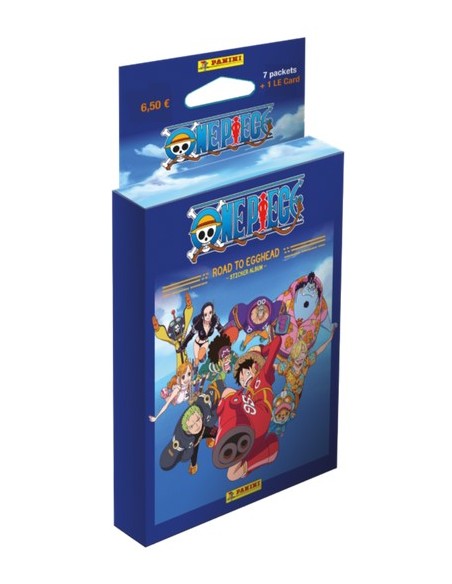 ONE PIECE ROAD TO EGGHEAD STICKER ALBUM - ECOBLISTER - (contiene: 5 bustine + 1 card Limited Edition)