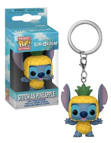 DISNEY: LILO & STITCH - STITCH AS PINEAPPLE - POCKET POP KEYCHAIN