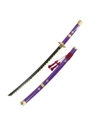 KATANA IN LEGNO ZORO ENMA VIOLA - FLQ3506.55