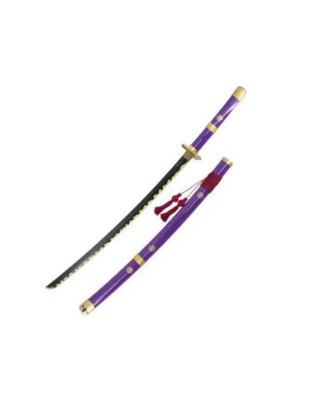 KATANA IN LEGNO ZORO ENMA VIOLA - FLQ3506.55