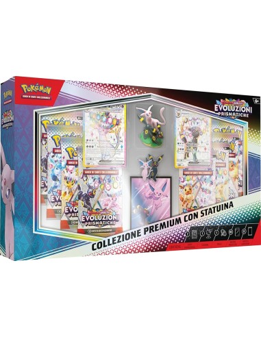 POKEMON FIGURE BOX SCARLATTO E VIOLETTO 8.5 - EVOLUZIONI PRISMATICHE - COLLEZIONE CON STATUINA