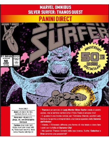 MARVEL OMNIBUS SILVER SURFER: THANOS QUEST