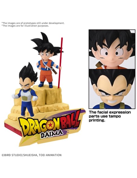 DRAGON BALL - MODEL KIT VARI - DAIMA MODEL KIT SON GOKU (MINI) & VEGETA (MINI) - MODEL KIT