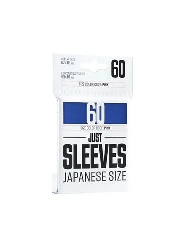 JUST SLEEVES - 60 JAPANESE SIZE CARD GAME SLEEVE - BLUE