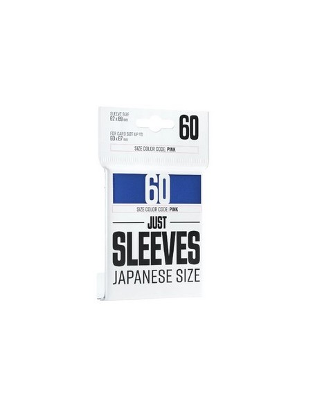 JUST SLEEVES - 60 JAPANESE SIZE CARD GAME SLEEVE - BLUE