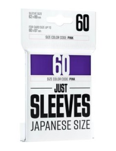 JUST SLEEVES - 60 JAPANESE SIZE CARD GAME SLEEVE - PURPLE