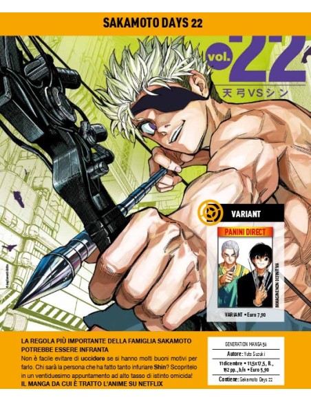 SAKAMOTO DAYS 22 - GENERATION MANGA 56