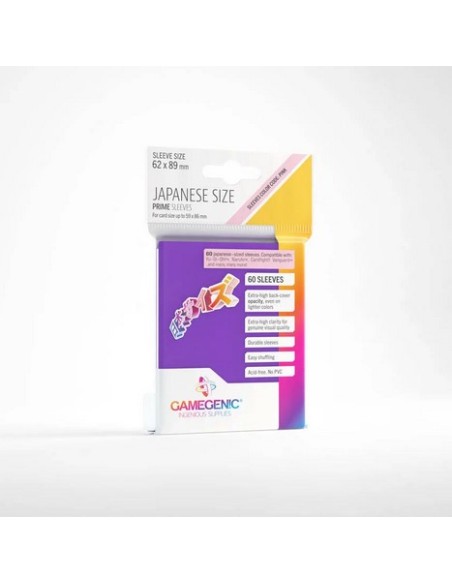 60 JAPANESE SIZE PRIME SLEEVES - PURPLE