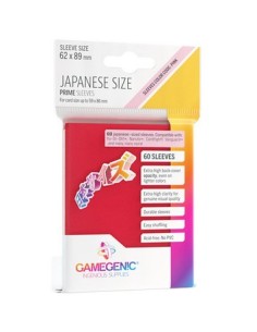 60 JAPANESE SIZE PRIME SLEEVES - RED