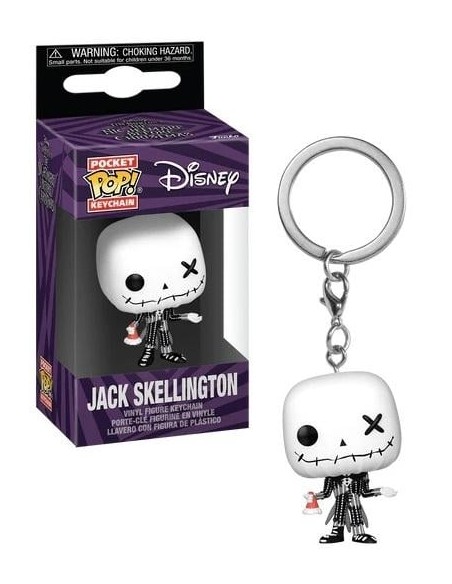 THE NIGHTMARE BEFORE CHRISTMAS - JACK SKELLINGTON (PATCHWORK) - POCKET POP KEYCHAIN