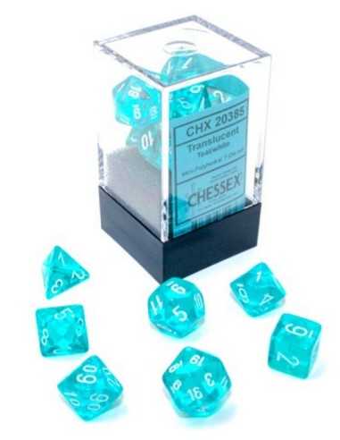 SET 7 DADI POLIEDRICI MINI - TRANSLUCENT...