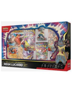 POKEMON COLLEZIONE CON STATUINA MEGA LUCARIO EX