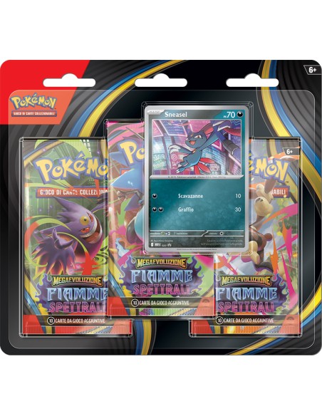 POKEMON MEGAEVOLUZIONE - FIAMME SPETTRALI 3 PACK