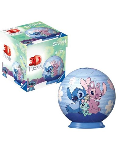 DISNEY STITCH & ANGEL - PUZZLE 3D - PUZZLE BALL