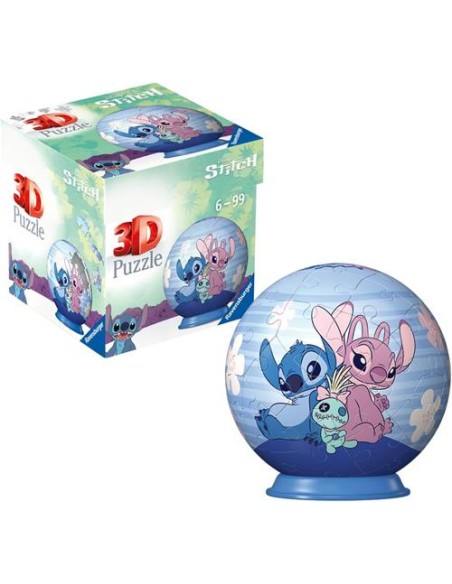 DISNEY STITCH & ANGEL - PUZZLE 3D - PUZZLE BALL