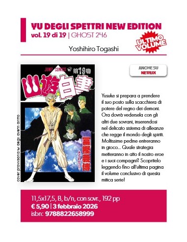 YU DEGLI SPETTRI NEW EDITION 19 (di 19) - GHOST...