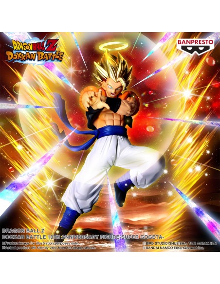 DRAGON BALL Z DOKKAN BATTLE 10TH ANNIVERSARY - SUPER GOGETA - STATUA 19CM