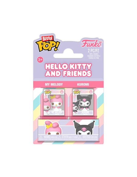SANRIO - 2-PACK MY MELODY & KUROMI - BITTY POP