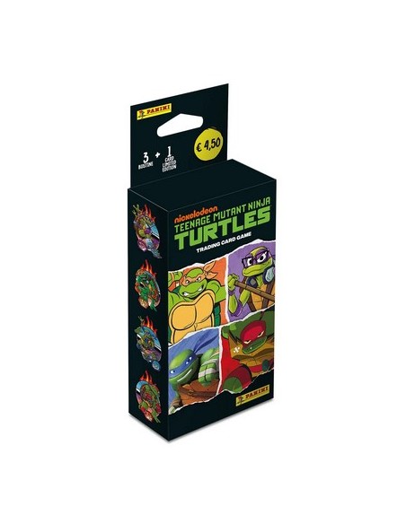 TEENAGE MUTANT NINJA TURTLES - TRADING CARD GAME ECOBLISTER - (contiene: 3 bustine + 1 Card LE)