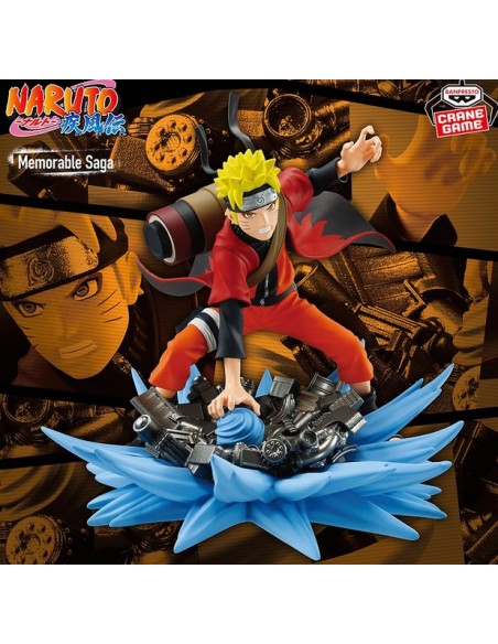 NARUTO: SHIPPUDEN - MEMORABLE SAGA - NARUTO UZUMAKI - STATUA 12CM