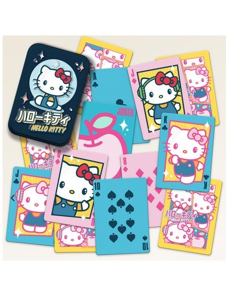 HELLO KITTY PLAYING CARDS IN A TIN