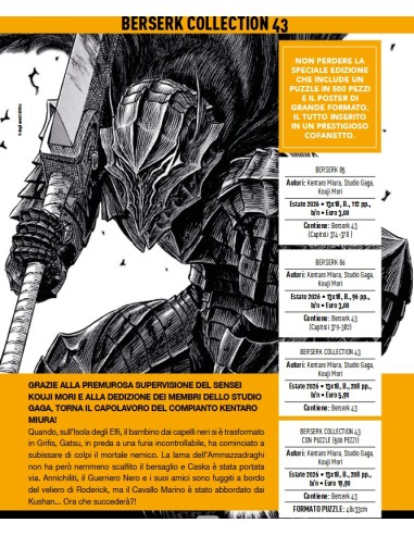 BERSERK COLLECTION 43 CON PUZZLE (500 PEZZI)