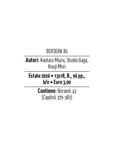 BERSERK 86