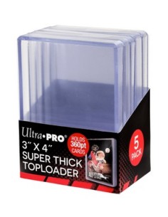 5 TOPLOADER 3" X 4" - SUPER THICK 360PT