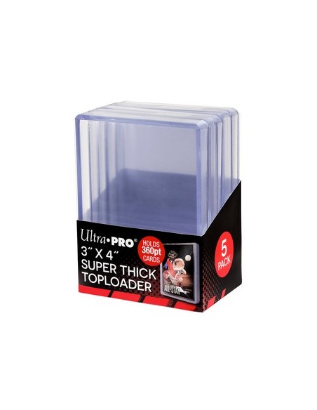 5 TOPLOADER 3" X 4" - SUPER THICK 360PT