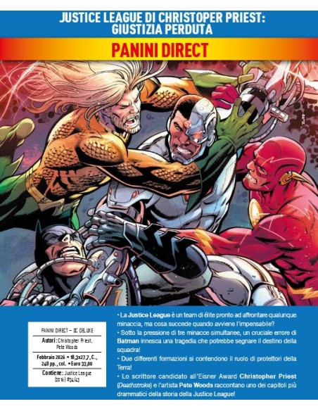 JUSTICE LEAGUE DI CHRISTOPER PRIEST: GIUSTIZIA PERDUTA - DC DELUX