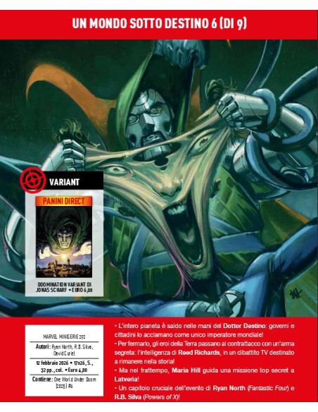 UN MONDO SOTTO DESTINO 6 (di 9) - MARVEL MINISERIE 292