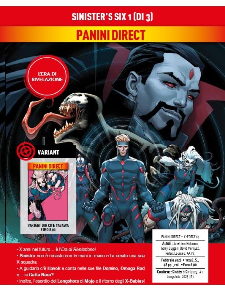 X-FORCE 64 - SINISTER`S SIX 1 (di 3)