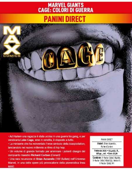 MARVEL GIANTS CAGE: COLORI DI GUERRA