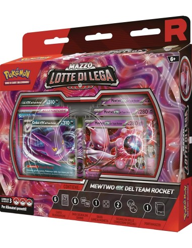POKEMON - MAZZO LOTTE DI LEGA MEWTWO EX TEAM...