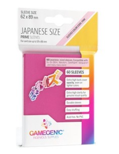 60 JAPANESE SIZE PRIME SLEEVES - PINK