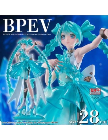 HATSUNE MIKU - CLEARLUXE - EMERALD GEM - STATUA...
